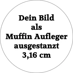 Cup Cakes Aufleger 3,16 cm